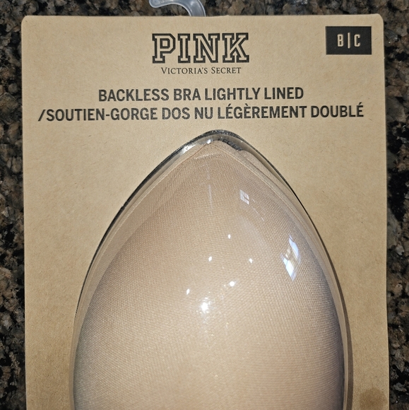 PINK, New Backless Bra, slightly lined - Picture 2 of 5